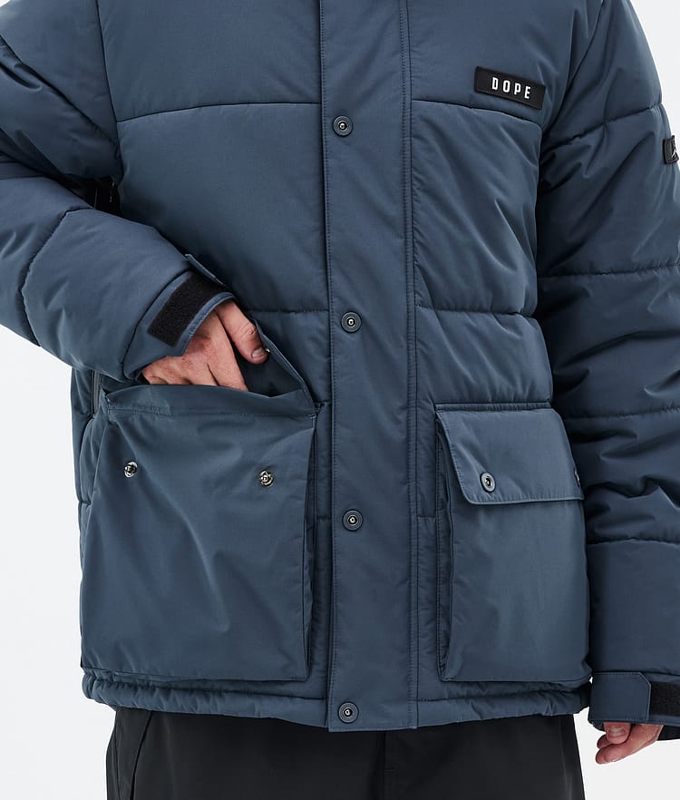 Dope Puffer Full Zip 24 Snowboard jas Heren Metal Blue, Afbeelding 8 van 9