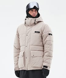 Dope Puffer Full Zip 24 Snowboard Jacket Men Sand