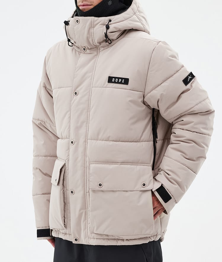 Dope Puffer Full Zip 24 Snowboard jas Heren Sand, Afbeelding 7 van 9