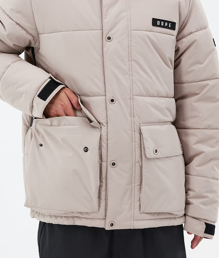Dope Puffer Full Zip 24 Ski jas Heren Sand, Afbeelding 8 van 9