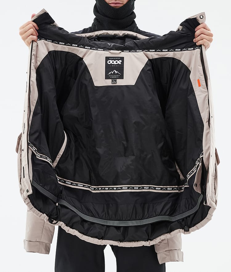 Dope Puffer Full Zip 24 Snowboard jas Heren Sand, Afbeelding 9 van 9