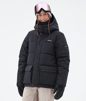 Dope Puffer W Full Zip 24 Kurtka Snowboardowa Kobiety Black