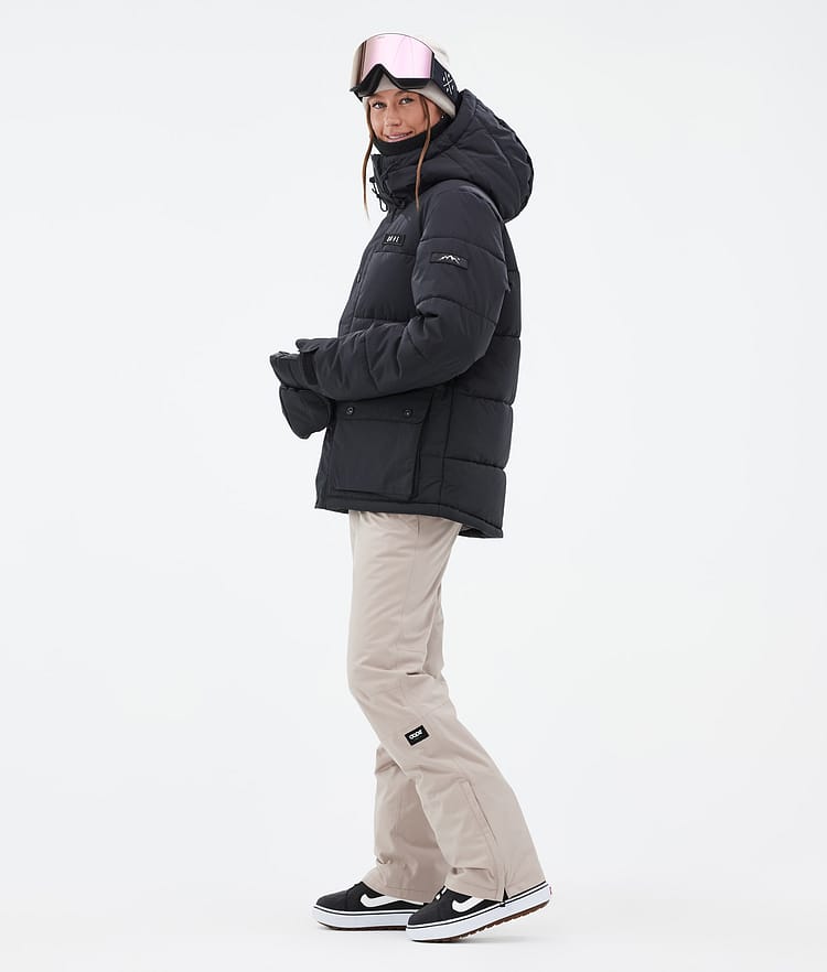 Dope Puffer W Full Zip 24 Snowboard jas Dames Black, Afbeelding 3 van 9
