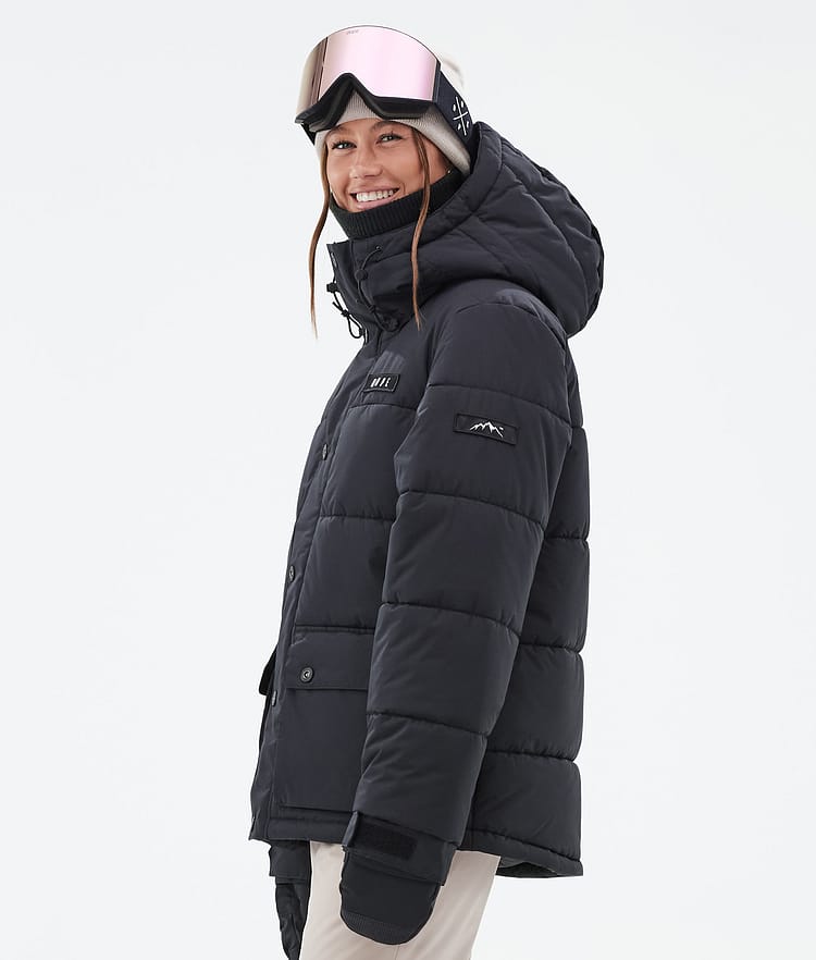 Dope Puffer W Full Zip 24 Snowboard jas Dames Black, Afbeelding 5 van 9