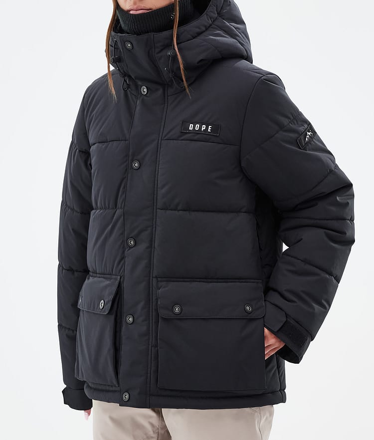 Dope Puffer W Full Zip 24 Snowboard jas Dames Black, Afbeelding 7 van 9