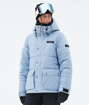 Dope Puffer W Full Zip 24 Kurtka Snowboardowa Kobiety Light Blue