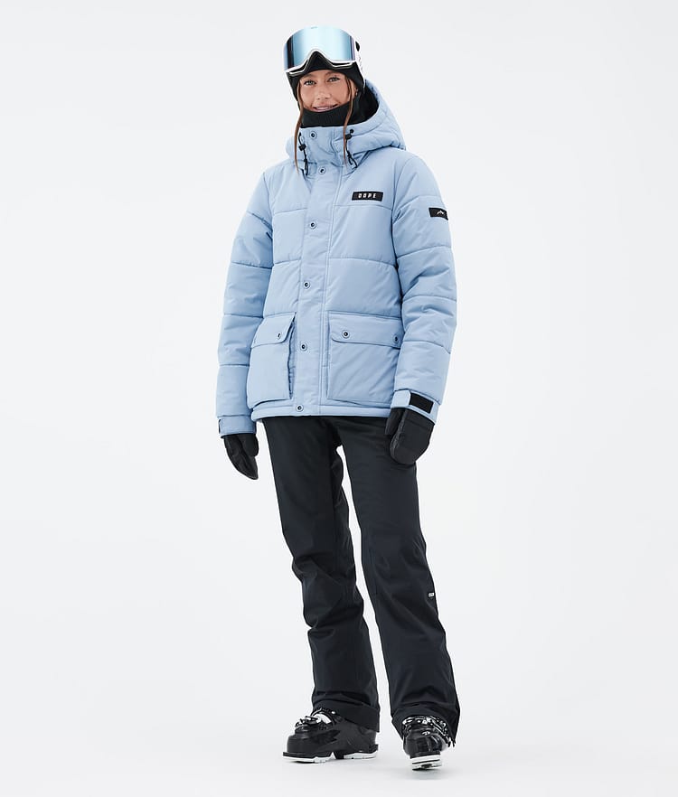 Dope Puffer W Full Zip 24 Ski jas Dames Light Blue, Afbeelding 2 van 9