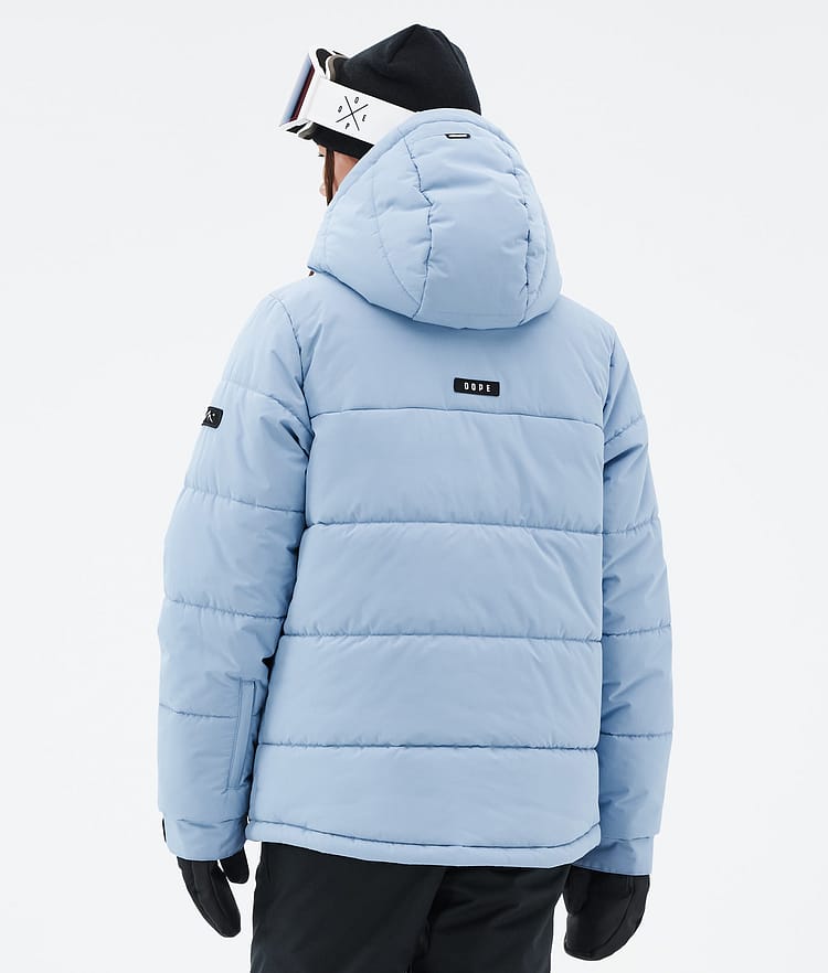 Dope Puffer W Full Zip 24 Ski jas Dames Light Blue, Afbeelding 6 van 9