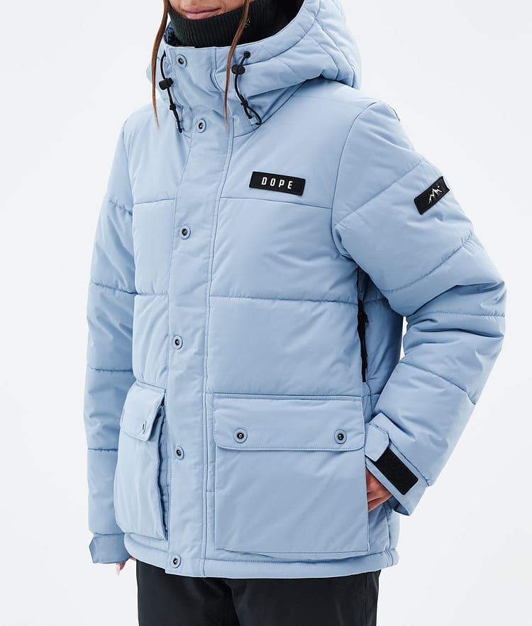 Dope Puffer W Full Zip 24 Snowboard jas Dames Light Blue, Afbeelding 7 van 9