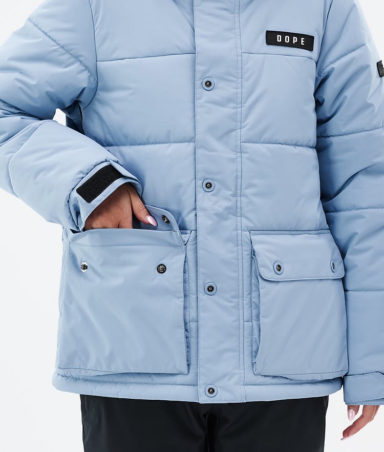 Dope Puffer W Full Zip 24 Snowboard jas Dames Light Blue, Afbeelding 8 van 9