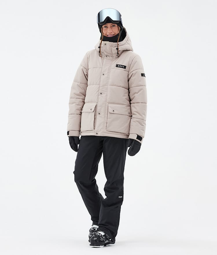 Dope Puffer W Full Zip 24 Ski jas Dames Sand, Afbeelding 2 van 9