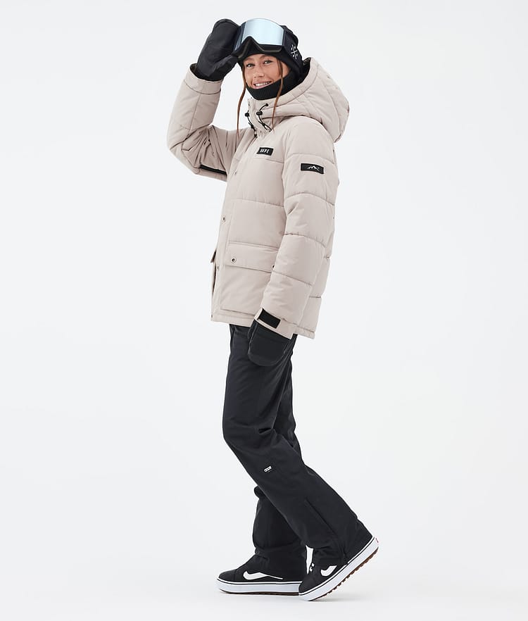Dope Puffer W Full Zip 24 Snowboard jas Dames Sand, Afbeelding 3 van 9