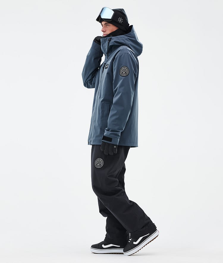 Dope Blizzard Full Zip 24 Snowboard Jacket Men Metal Blue Renewed, Image 3 of 9