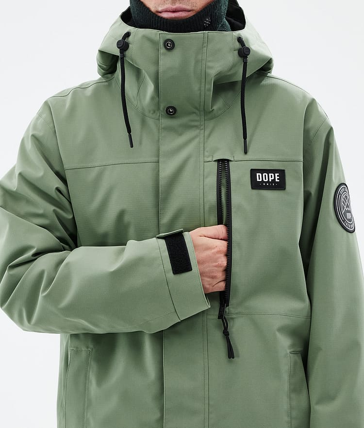 Dope Blizzard Full Zip 24 Snowboard jas Heren Moss Green, Afbeelding 8 van 9