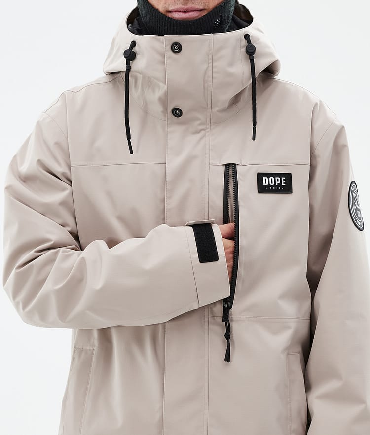 Dope Blizzard Full Zip 24 Ski jas Heren Sand, Afbeelding 8 van 9
