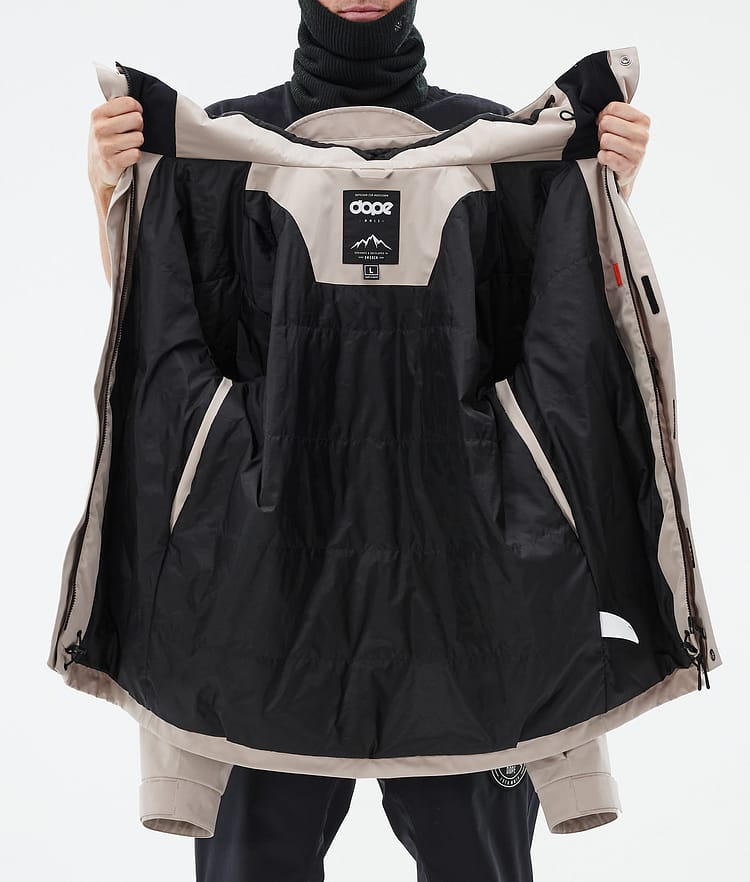 Dope Blizzard Full Zip 24 Snowboard Jacket Men Sand, Image 9 of 9