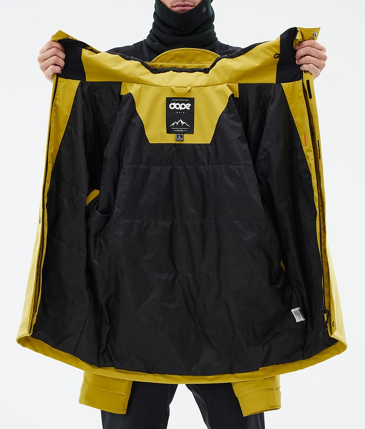 Dope Blizzard Full Zip 24 Snowboard jas Heren Yellow, Afbeelding 9 van 9