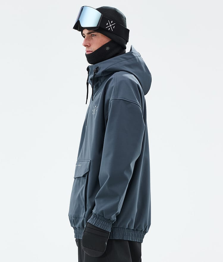Dope Cyclone Snowboard Jacket Men Metal Blue Renewed, Image 6 of 9