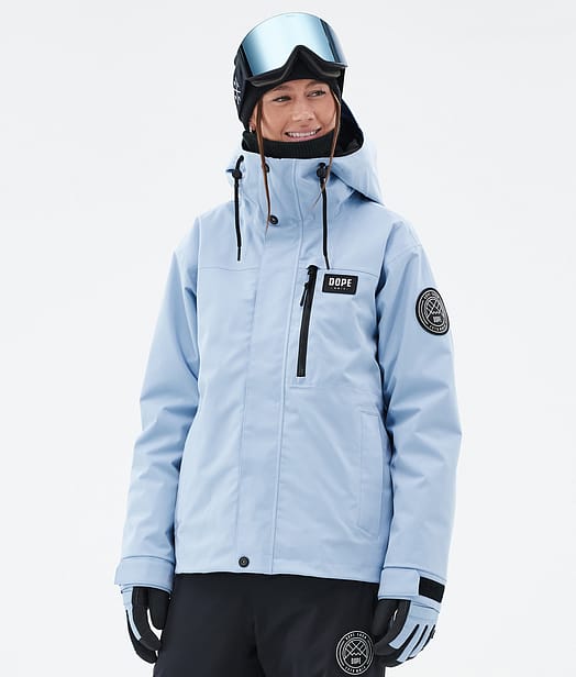 Dope Blizzard W Full Zip 24 Kurtka Snowboardowa Kobiety Light Blue