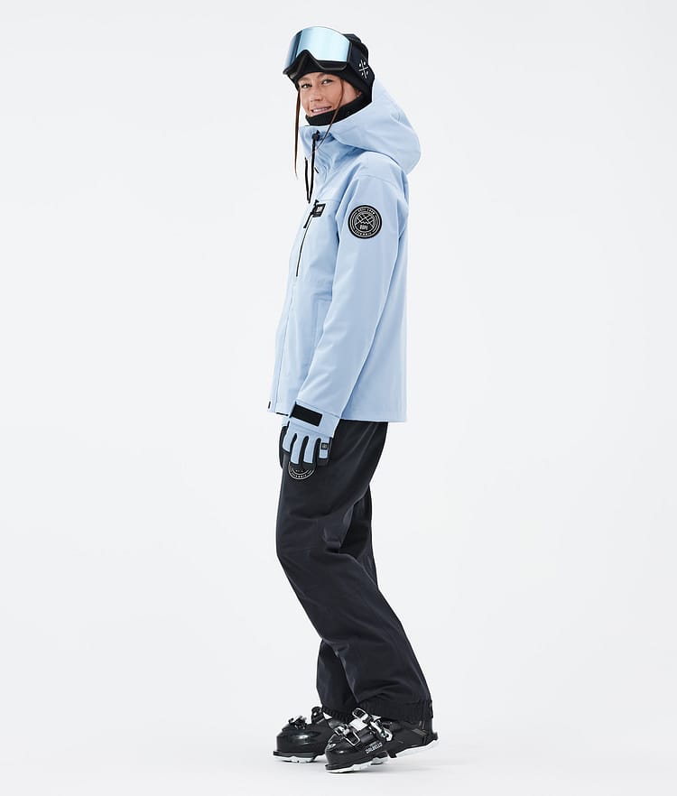 Dope Blizzard W Full Zip 24 Ski jas Dames Light Blue, Afbeelding 3 van 9