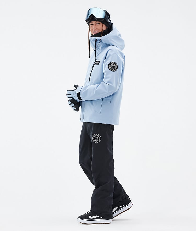 Dope Blizzard W Full Zip 24 Snowboard jas Dames Light Blue, Afbeelding 3 van 9