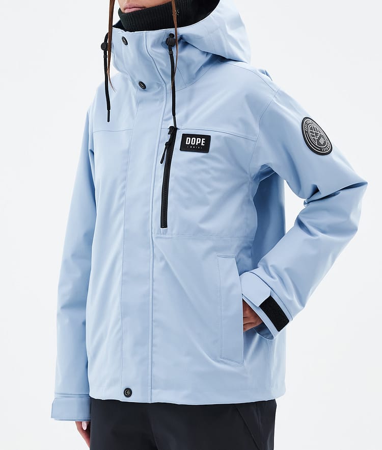 Dope Blizzard W Full Zip 24 Snowboard jas Dames Light Blue, Afbeelding 7 van 9