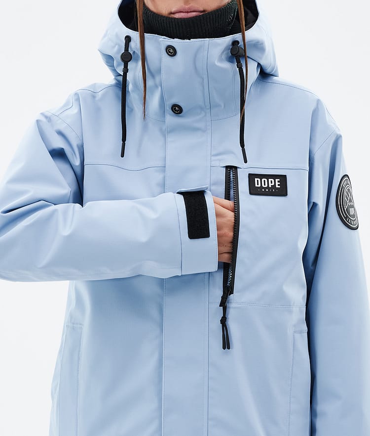 Dope Blizzard W Full Zip 24 Ski jas Dames Light Blue, Afbeelding 8 van 9