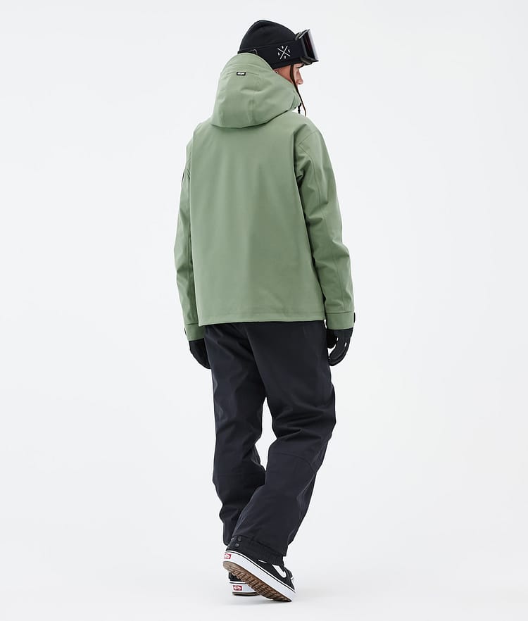 Dope Blizzard W Full Zip 24 Snowboard jas Dames Moss Green, Afbeelding 4 van 9