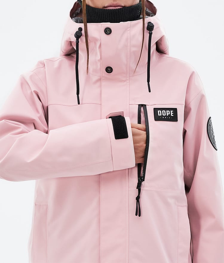 Dope Blizzard W Full Zip 24 Ski jas Dames Soft Pink, Afbeelding 8 van 9