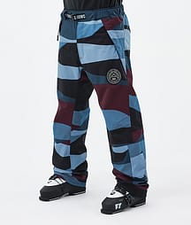 Dope Blizzard 2024 Ski Pants Men Shards Burgundy Blue