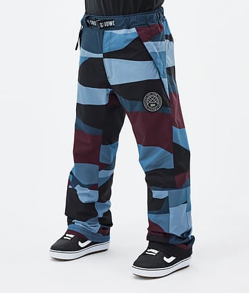 Dope Blizzard 2024 Pantaloni Snowboard Uomo Shards Burgundy Blue