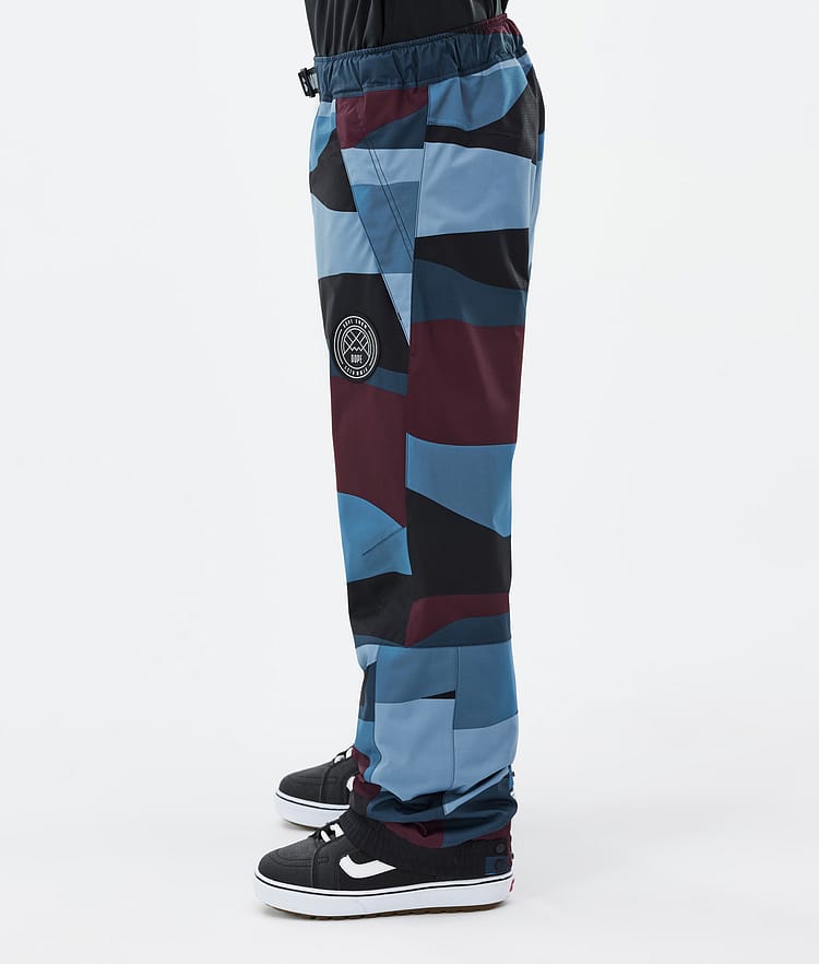 Dope Blizzard 2024 Snowboard Broek Heren Shards Burgundy Blue, Afbeelding 3 van 5