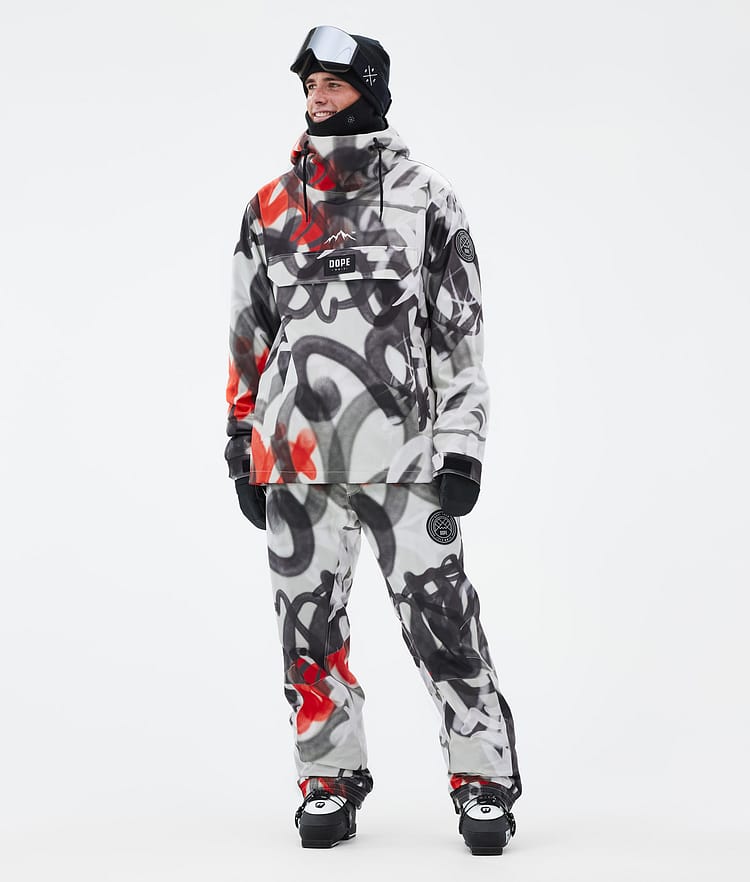 Dope Blizzard 2024 Skibroek Heren Spray Black Red, Afbeelding 2 van 5