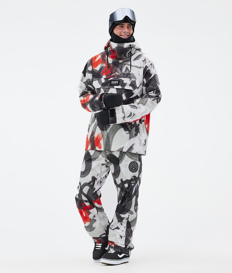 Dope Blizzard 2024 Snowboard Broek Heren Spray Black Red, Afbeelding 2 van 5