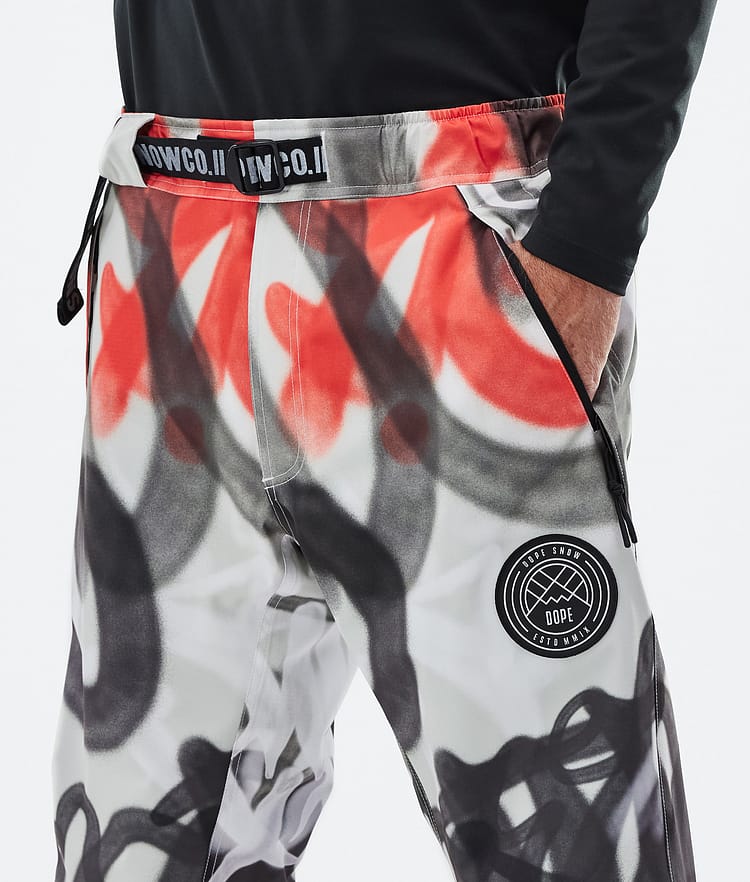 Dope Blizzard 2024 Snowboard Broek Heren Spray Black Red, Afbeelding 5 van 5