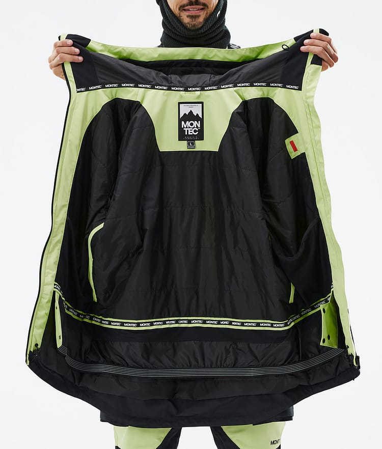 Montec Arch Snowboard jas Heren Faded Neon/Black, Afbeelding 10 van 10