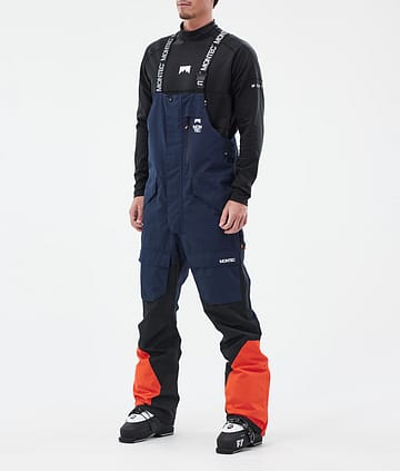 Montec Fawk Lyžařské Kalhoty Pánské Dark Blue/Black/Orange