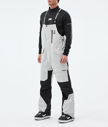 Montec Fawk Pantaloni Snowboard Uomo Light Grey/Black