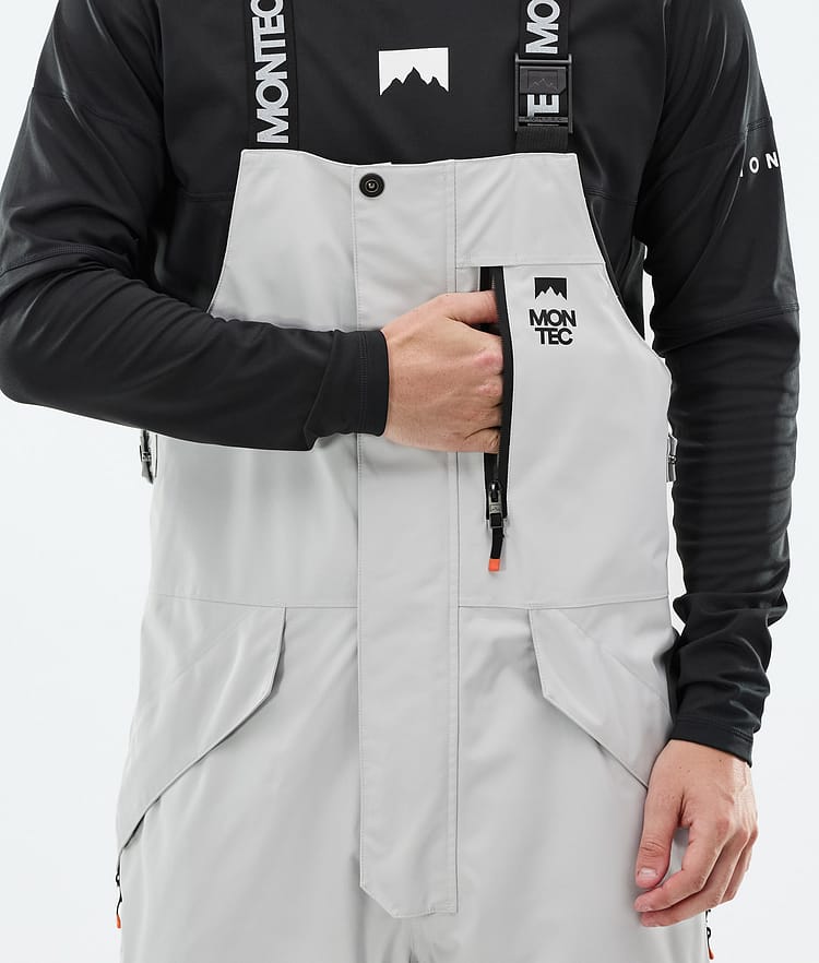Montec Fawk Snowboard Broek Heren Light Grey/Black, Afbeelding 5 van 6