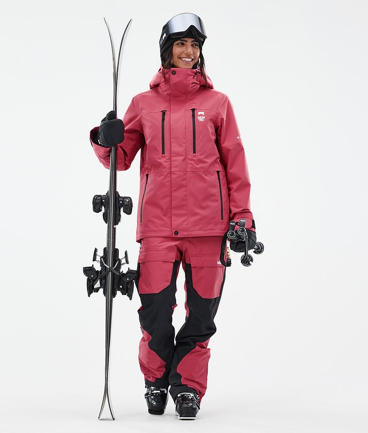 Montec Fawk W Ski jas Dames Light Red, Afbeelding 2 van 9
