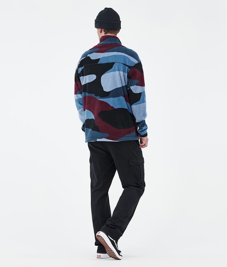 Dope Comfy Fleece Trui Heren Shards Burgundy Blue, Afbeelding 4 van 6