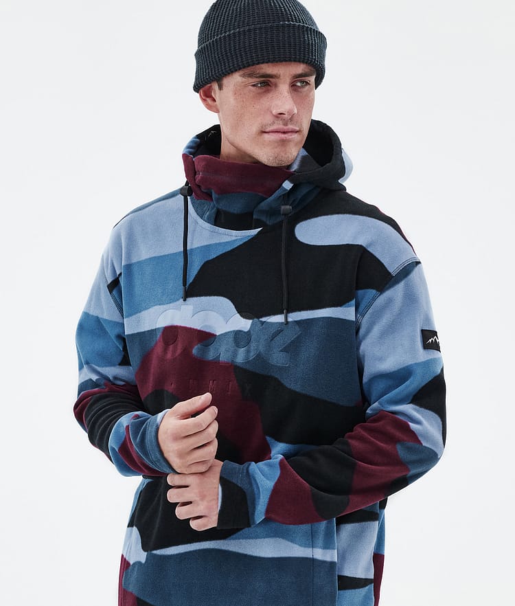 Dope Cozy II Fleece Hoodie Heren Shards Burgundy Blue, Afbeelding 2 van 7