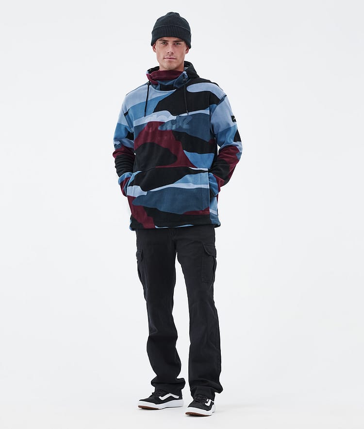 Dope Cozy II Fleece Hoodie Heren Shards Burgundy Blue, Afbeelding 3 van 7