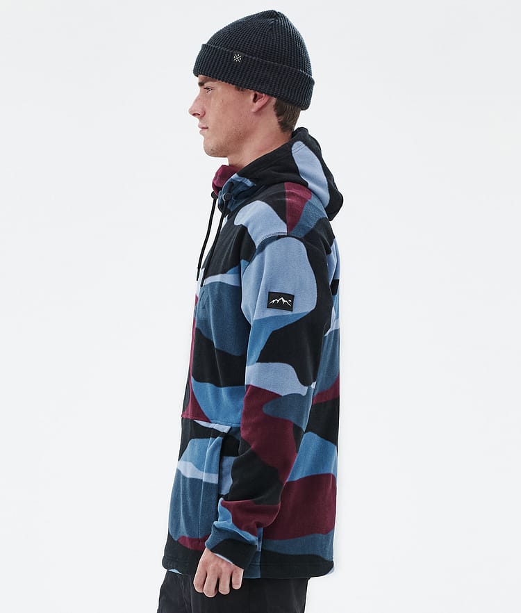 Dope Cozy II Fleece Hoodie Heren Shards Burgundy Blue, Afbeelding 5 van 7