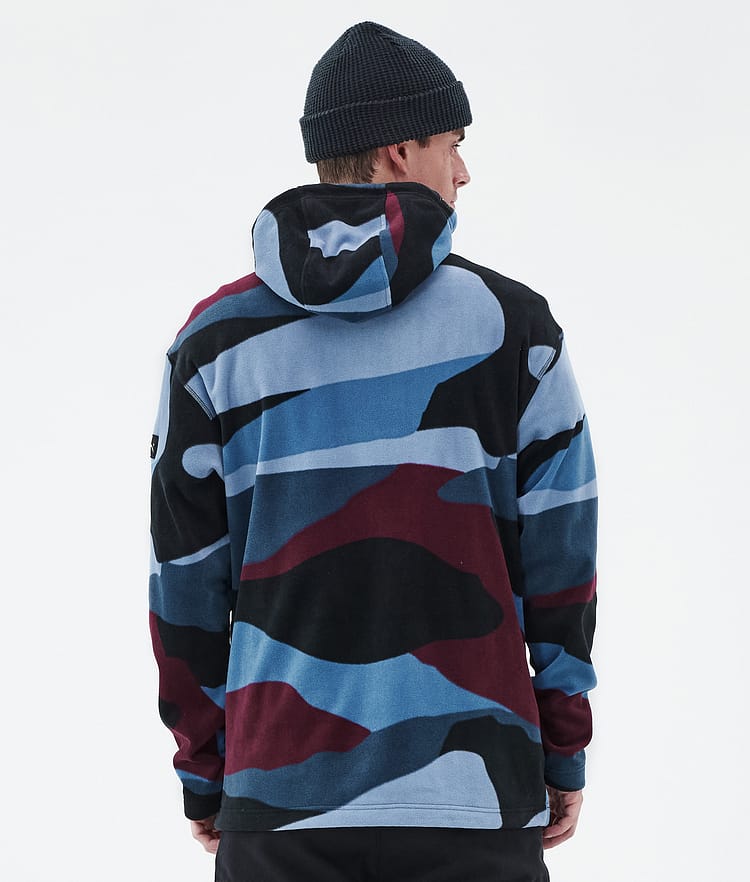Dope Cozy II Fleece Hoodie Heren Shards Burgundy Blue, Afbeelding 6 van 7