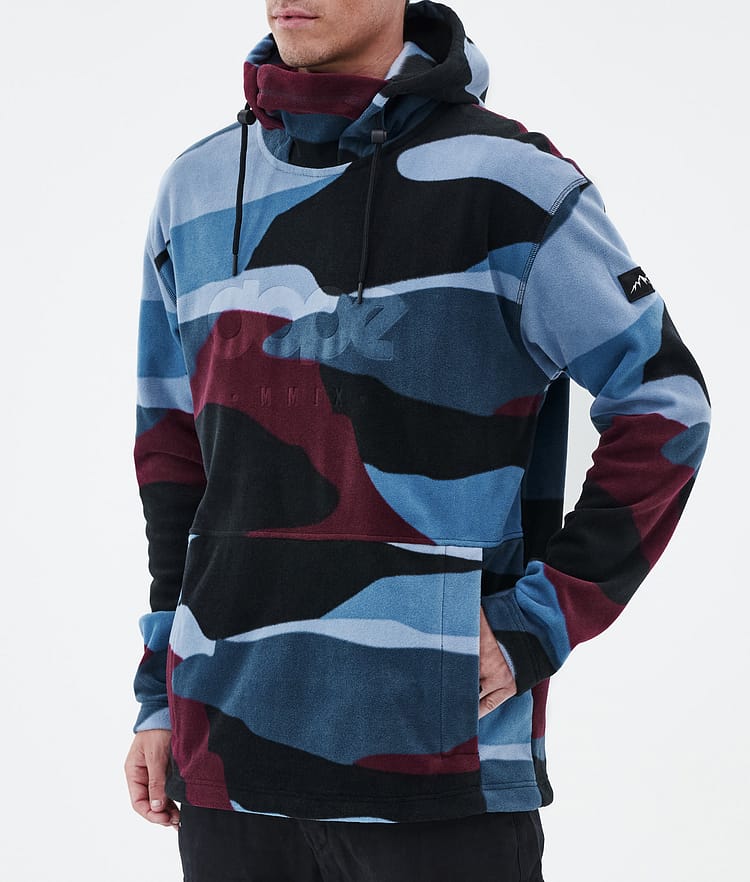 Dope Cozy II Fleece Hoodie Heren Shards Burgundy Blue, Afbeelding 7 van 7