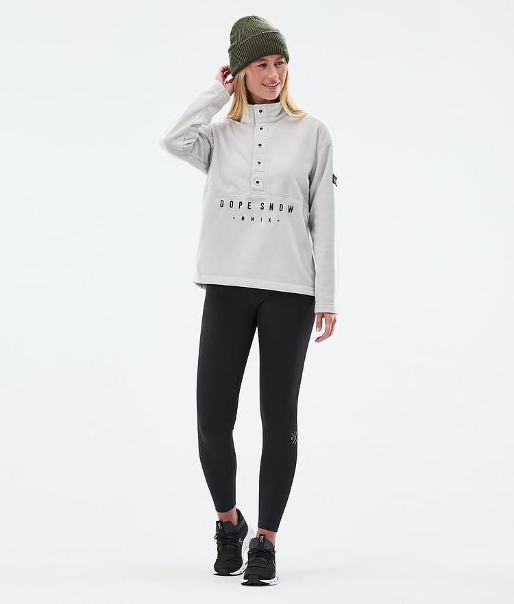Dope Comfy W Fleece Trui Dames Light Grey Renewed, Afbeelding 3 van 6