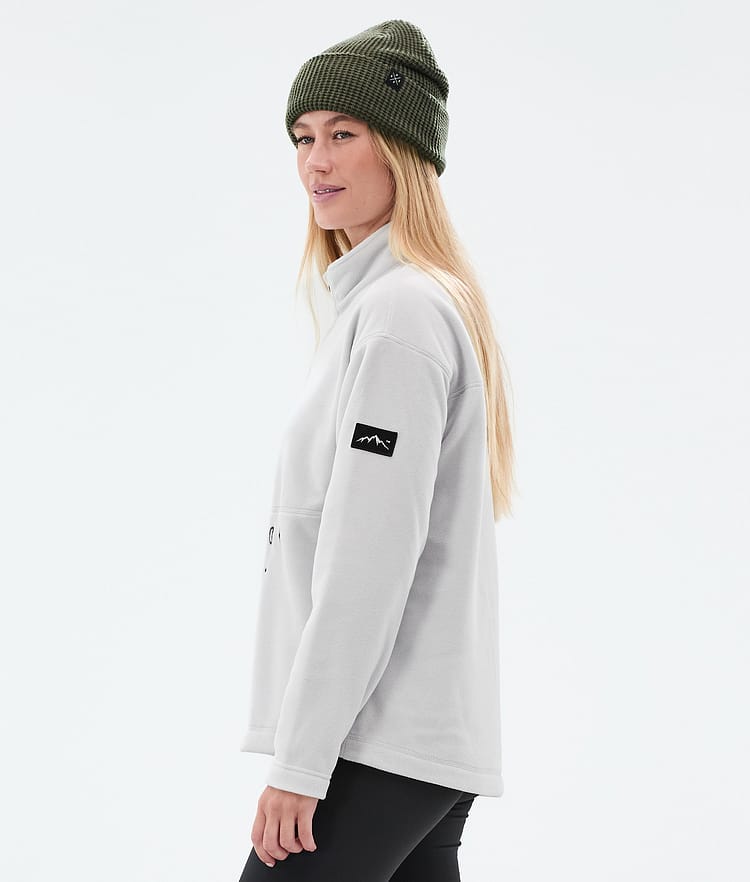 Dope Comfy W Fleece Trui Dames Light Grey Renewed, Afbeelding 5 van 6