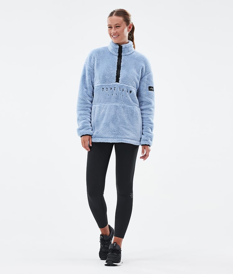 Dope Pile W Fleece Trui Dames Light Blue, Afbeelding 3 van 7