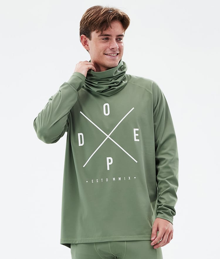 Dope Snuggle Basislaag Top Heren 2X-Up Moss Green, Afbeelding 1 van 7